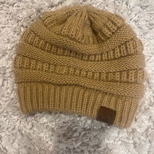 CC Gold Knit Beanie
